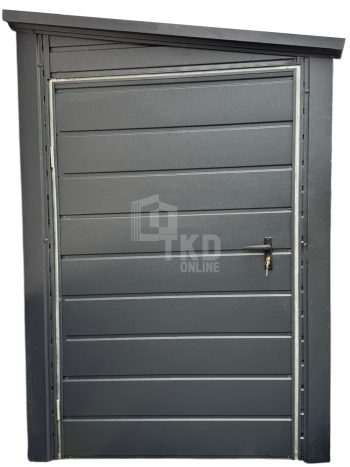 Záhradný domček 1,4x4m – 2x dvere – antarcit – strecha spád nabok TKD310